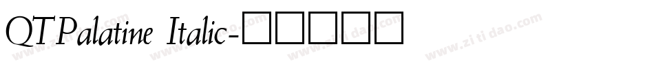 QTPalatine Italic字体转换